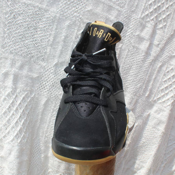 Size 10.5 - Jordan 7 Retro Golden Moments Pack 2012 Black Gold Rare - Picture 6 of 12